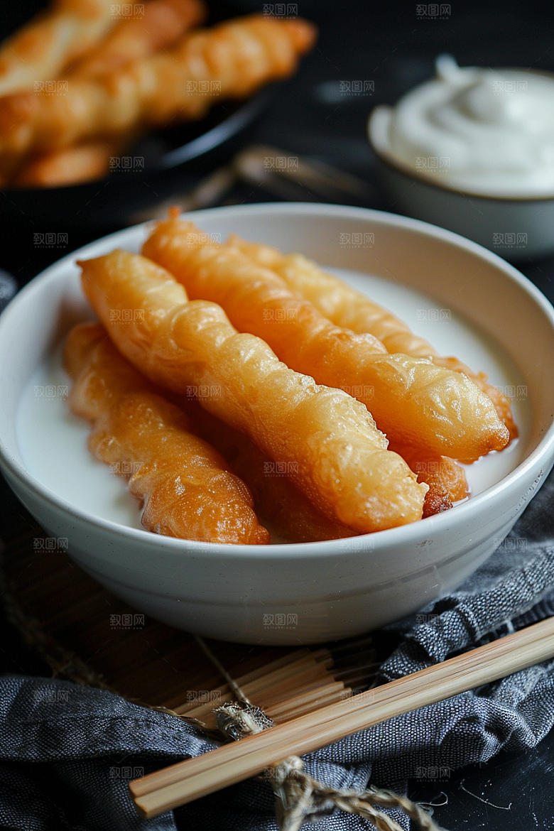 豆浆豆奶牛奶美食摄影图