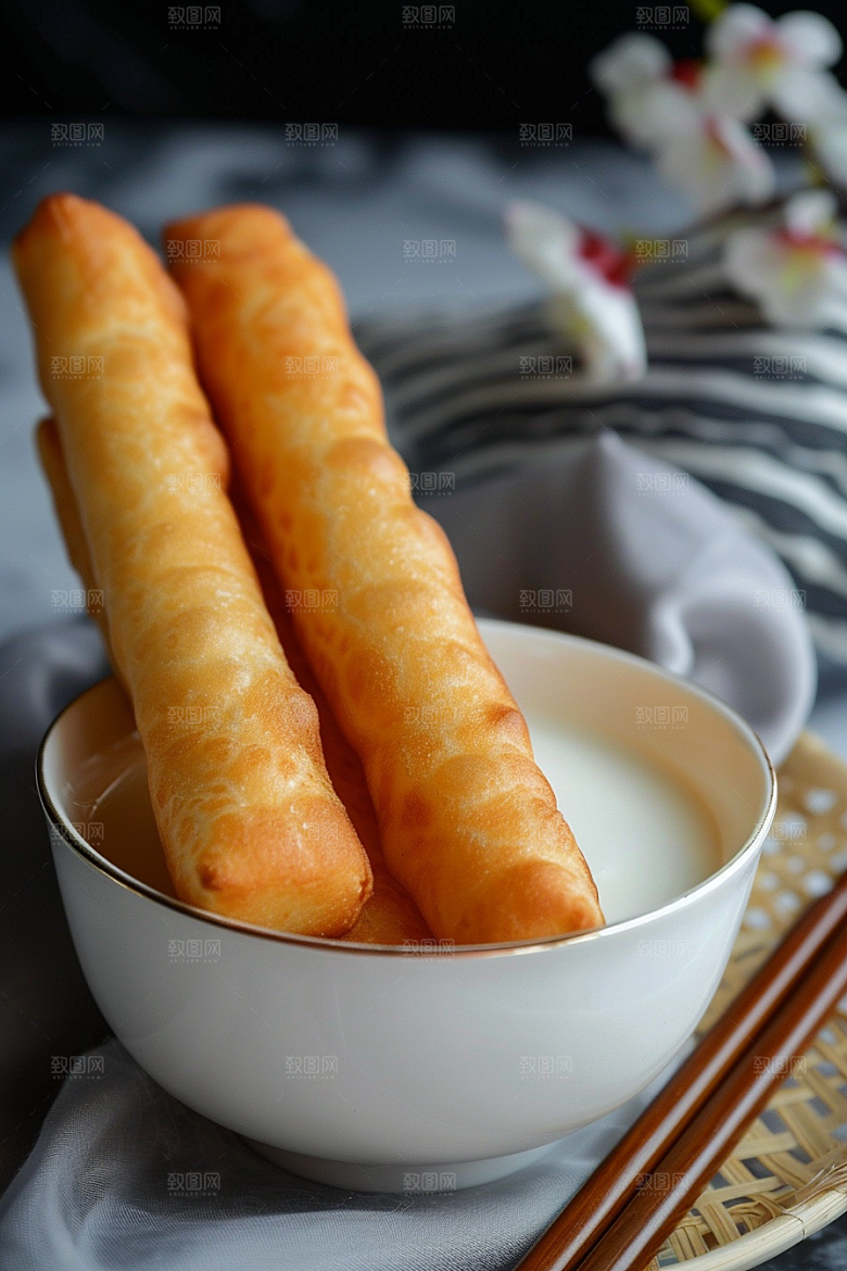 豆浆豆奶奶瓶牛奶摄影图