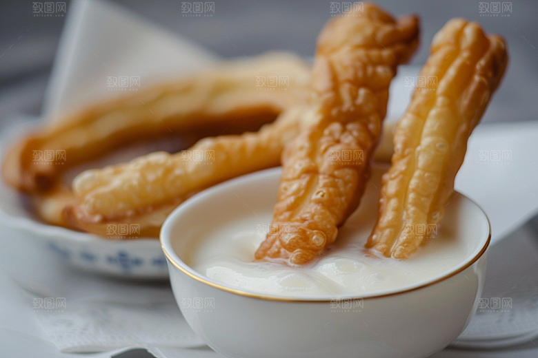 豆浆豆奶早餐早饭摄影图