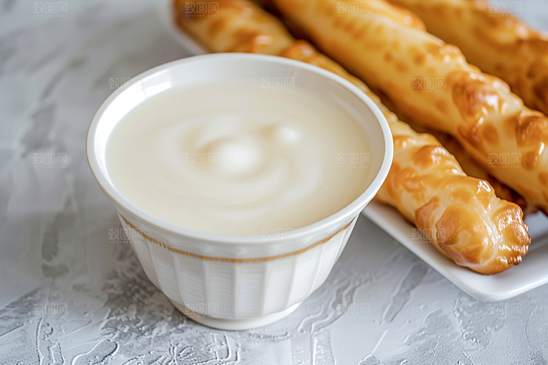 豆浆豆奶饮品早饭摄影图