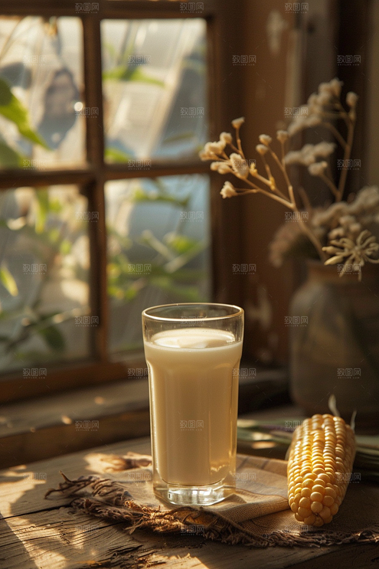豆浆豆奶自然高清摄影图