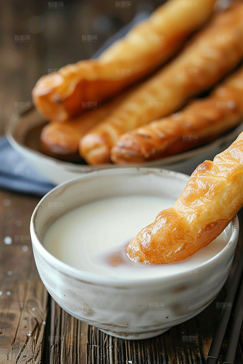 豆浆豆奶早饭早餐摄影图