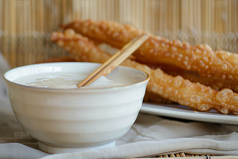 豆浆豆奶美食饮料摄影图