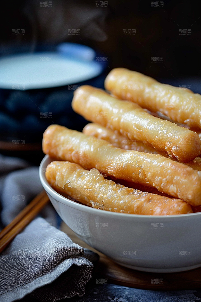 豆浆豆奶玻璃瓶早餐摄影图