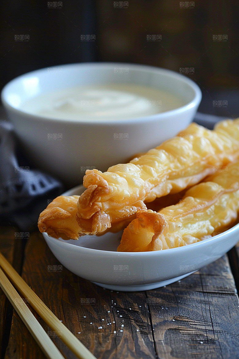 豆浆豆奶玻璃瓶高清摄影图