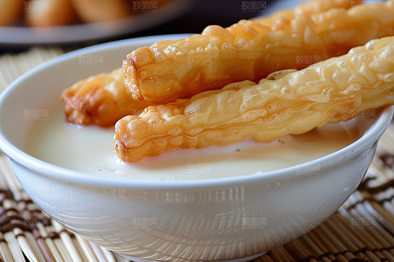 豆浆豆奶早饭日系摄影图