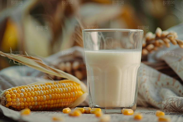 豆浆豆奶美食谷物摄影图