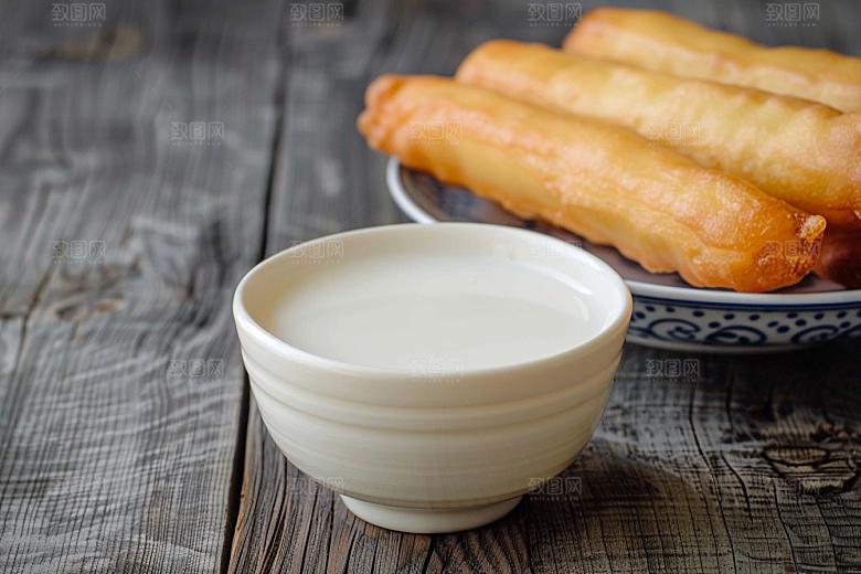豆浆豆奶早餐谷物摄影图