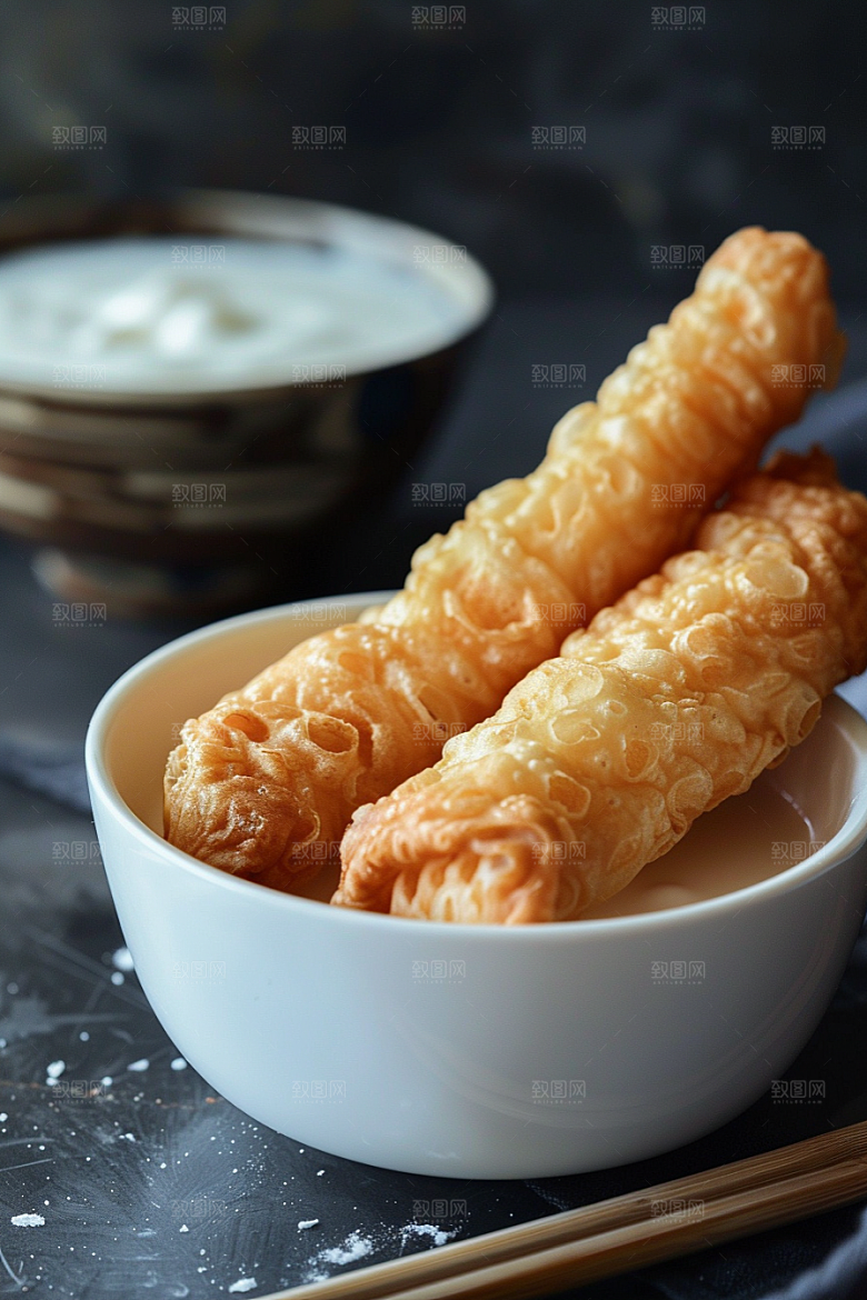 豆浆豆奶能量餐美食摄影图