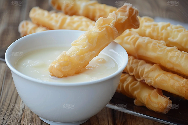 豆浆豆奶美食早餐摄影图