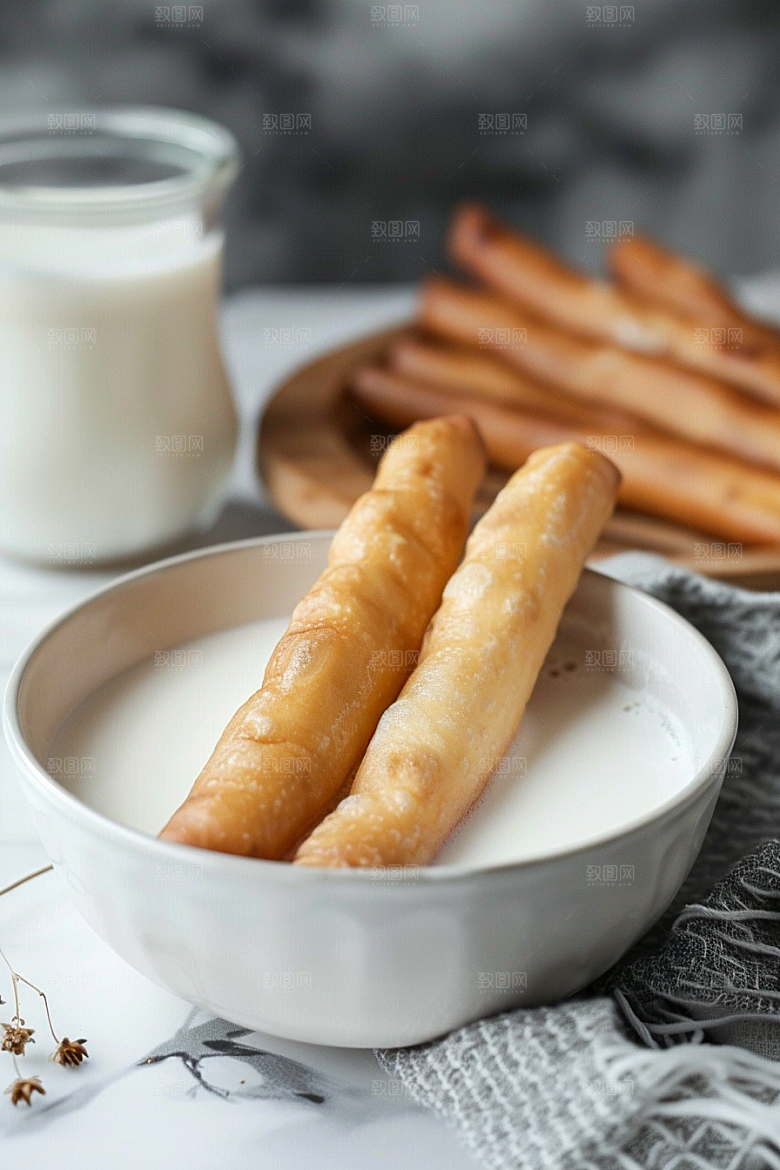 豆浆豆奶玻璃瓶早饭摄影图