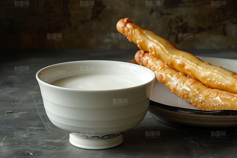 豆浆豆奶早饭饮料摄影图