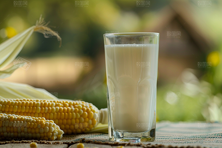 豆浆豆奶日系谷物摄影图