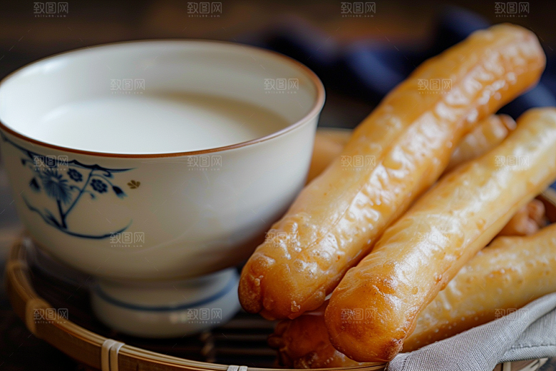 豆浆豆奶牛奶高清摄影图