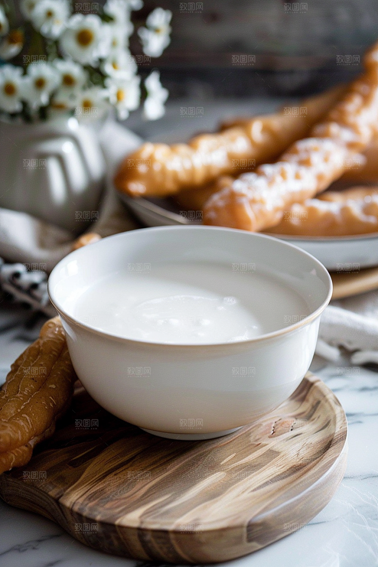豆浆豆奶牛奶高清摄影图