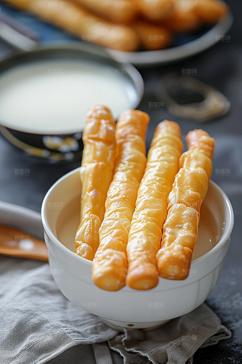 豆浆豆奶美食早饭摄影图