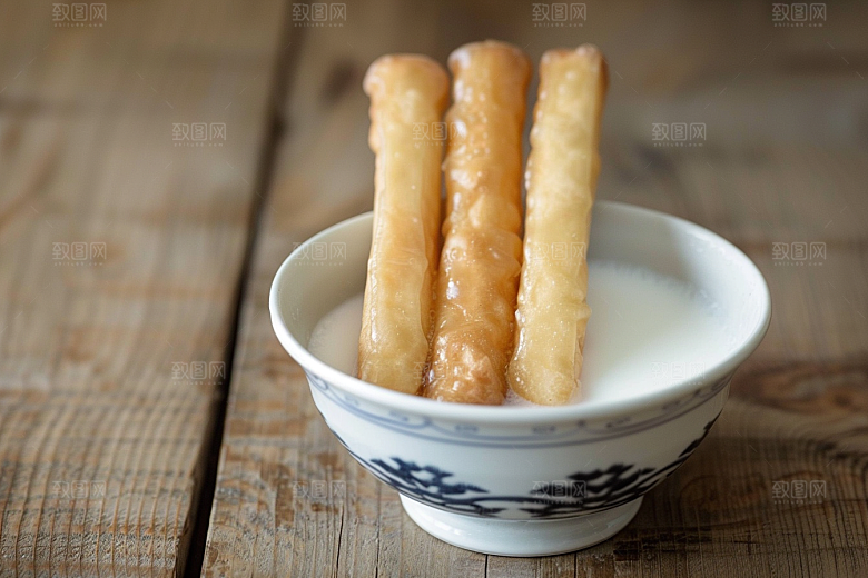 豆浆豆奶玻璃瓶日系摄影图