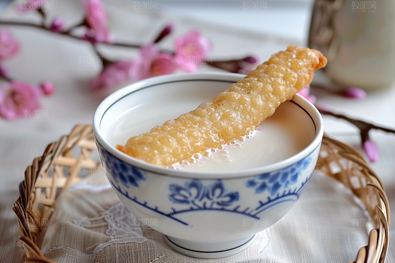 豆浆豆奶奶瓶早饭摄影图