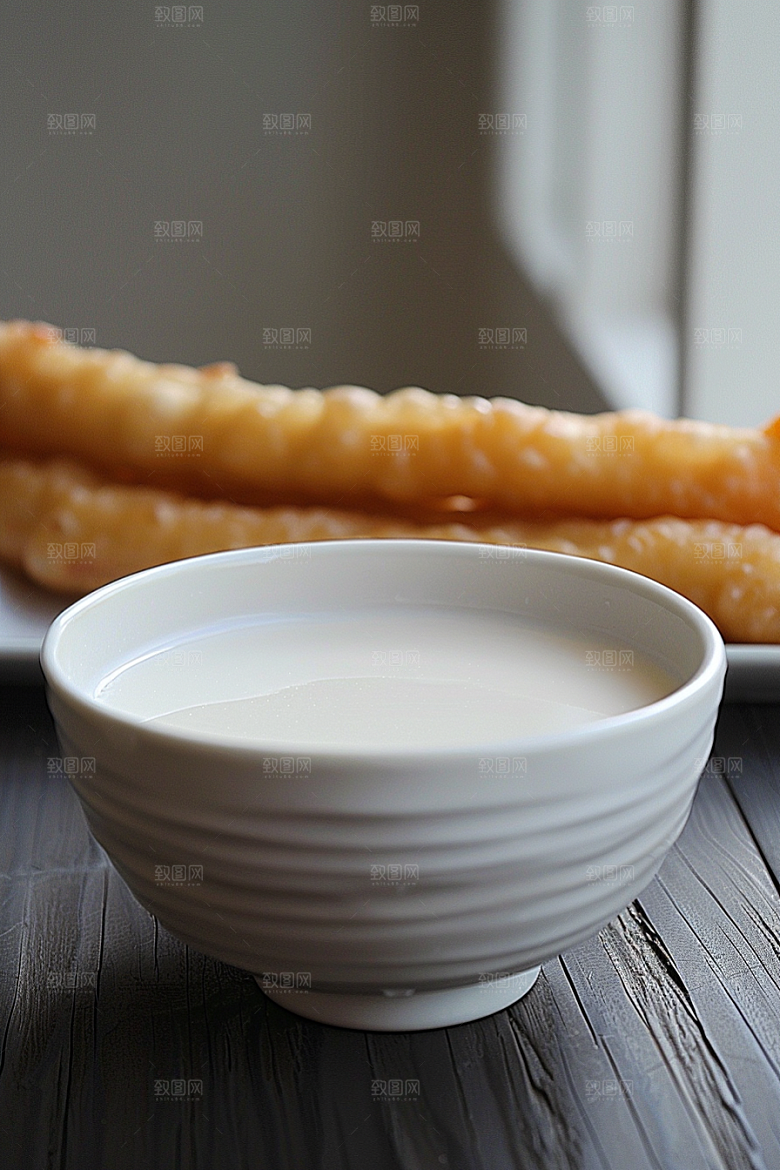 豆浆豆奶早餐自然摄影图