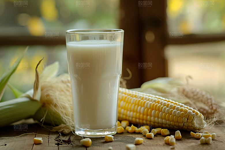 豆浆豆奶日系牛奶摄影图