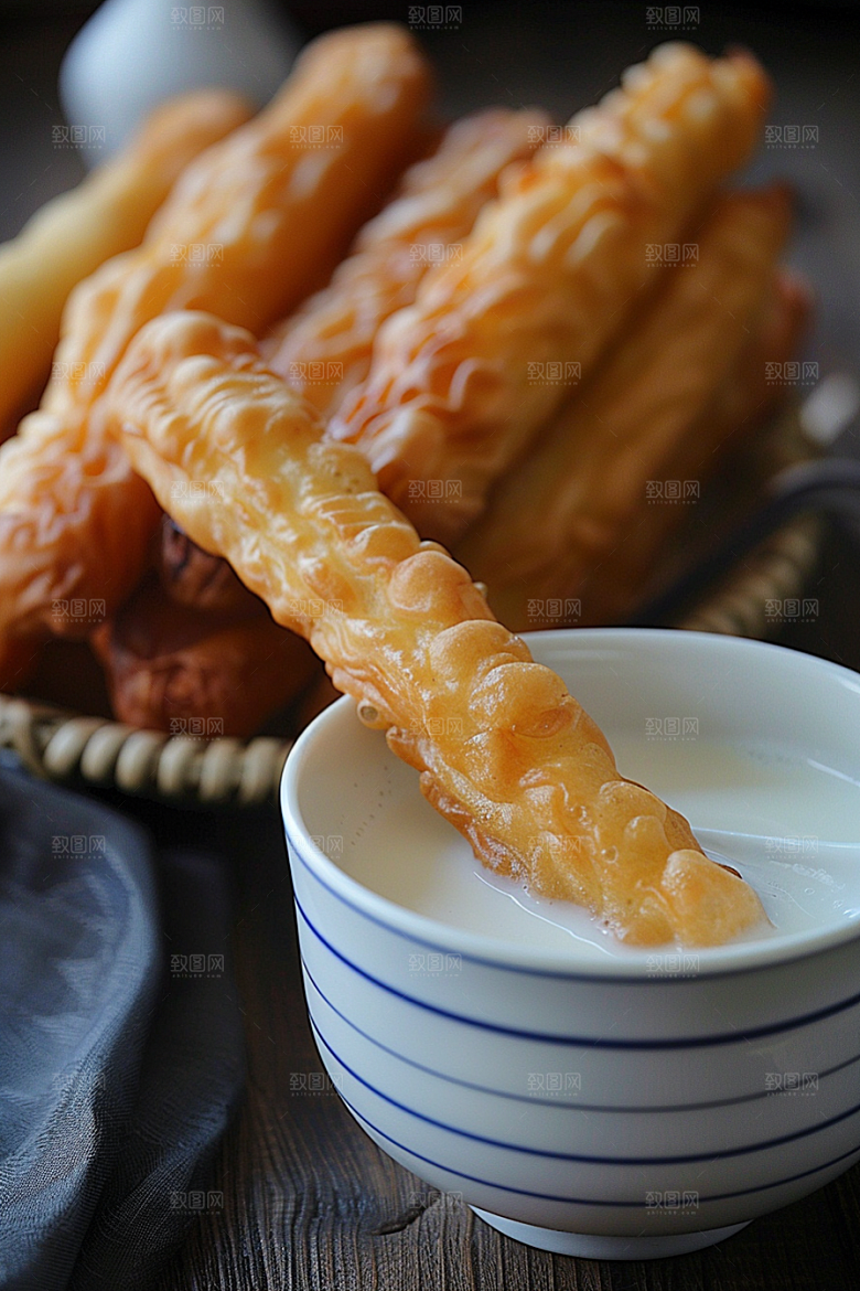 豆浆豆奶美食早饭摄影图