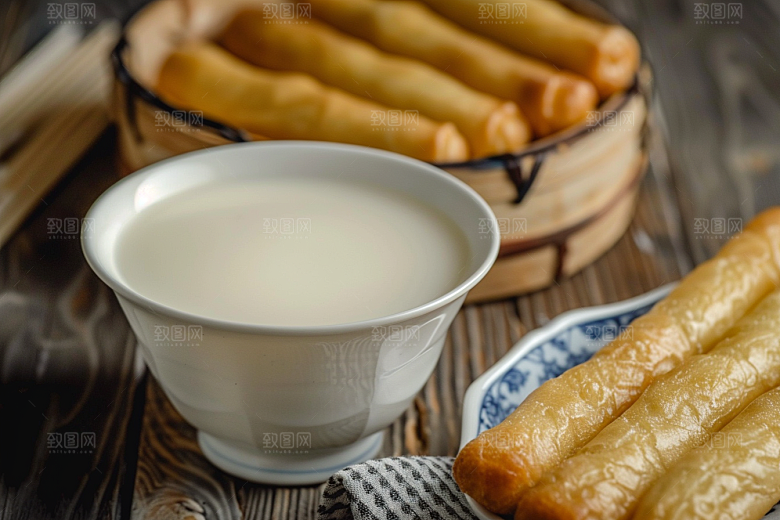 豆浆豆奶谷物饮品摄影图