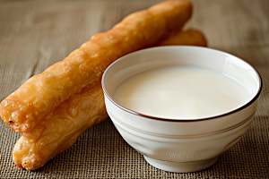 豆浆豆奶早饭日系摄影图