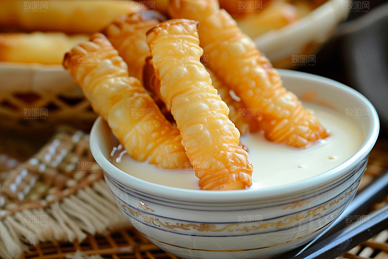 豆浆豆奶早餐玻璃瓶摄影图