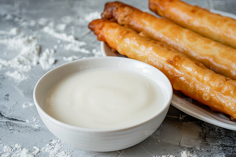 豆浆豆奶能量餐谷物摄影图