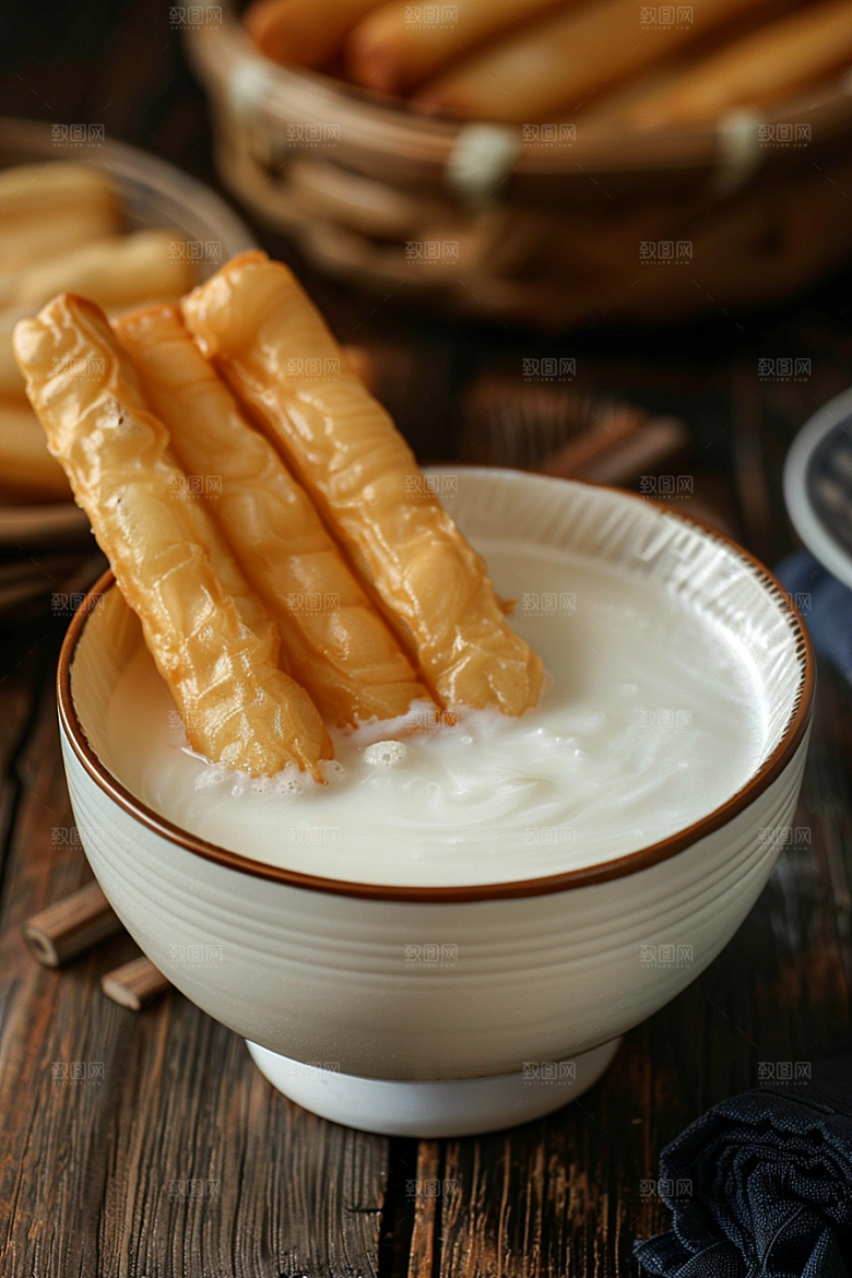 豆浆豆奶美食饮料摄影图