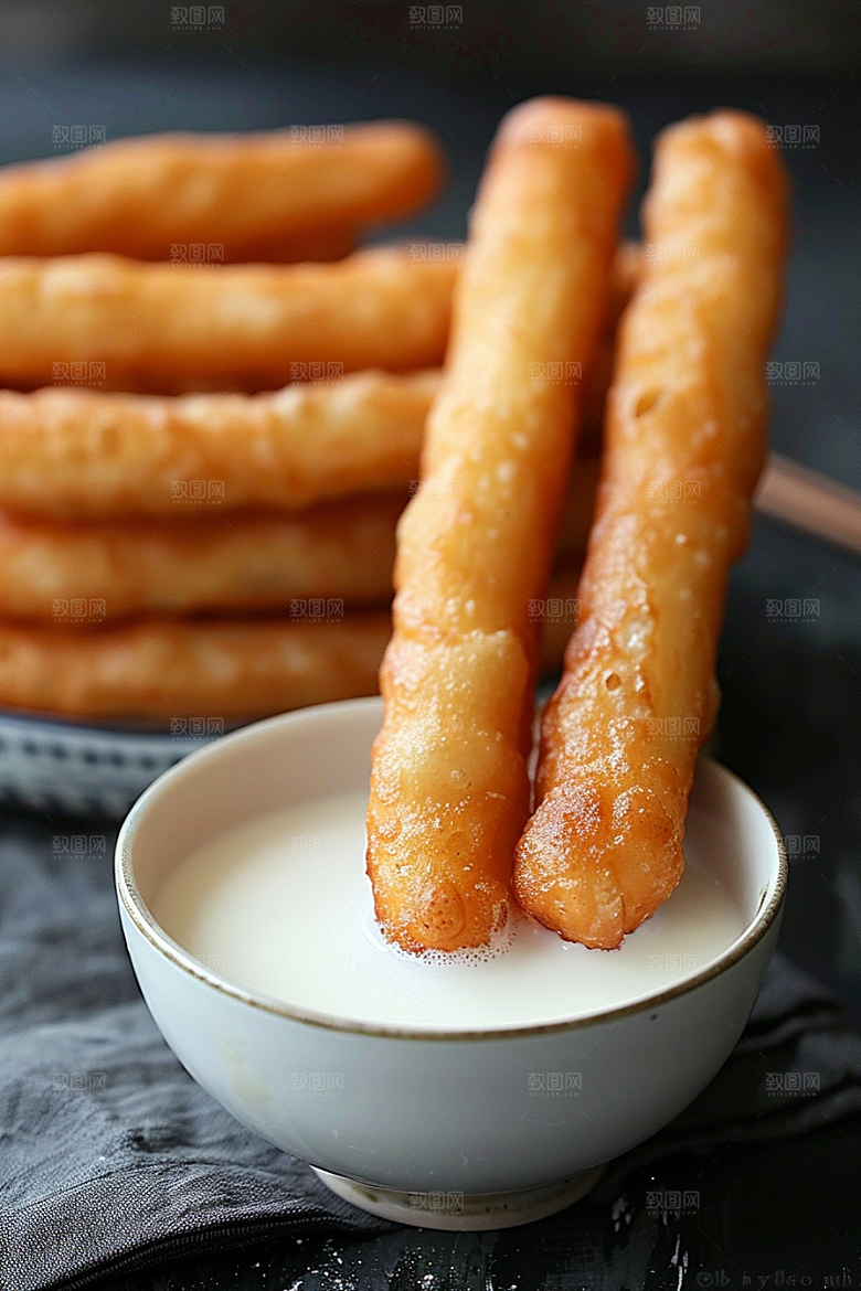 豆浆豆奶早餐饮品摄影图