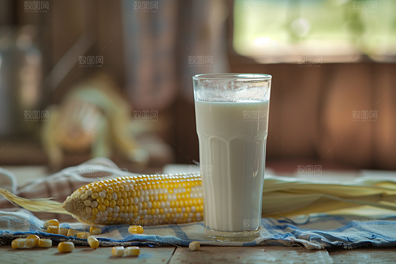 豆浆豆奶自然高清摄影图
