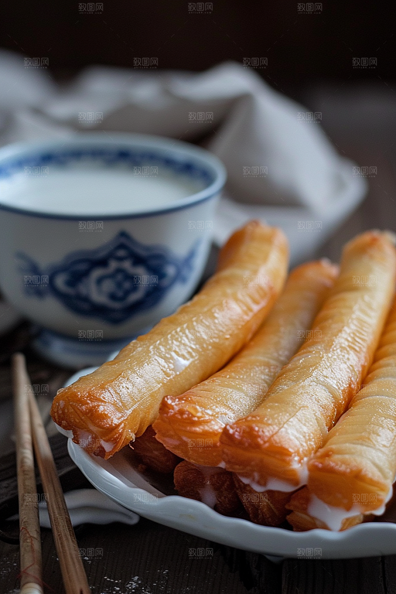 豆浆豆奶早餐自然摄影图