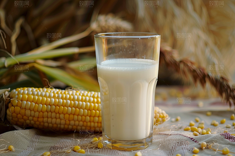 豆浆豆奶早饭牛奶摄影图