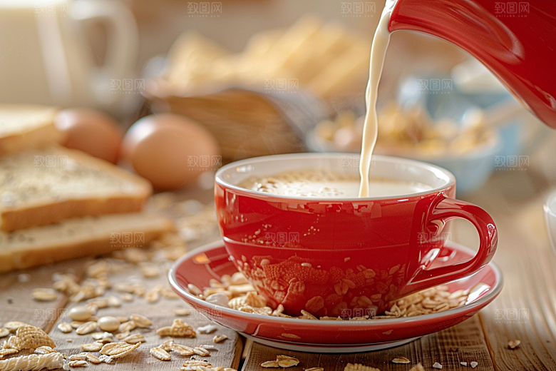 豆浆豆奶饮料牛奶摄影图