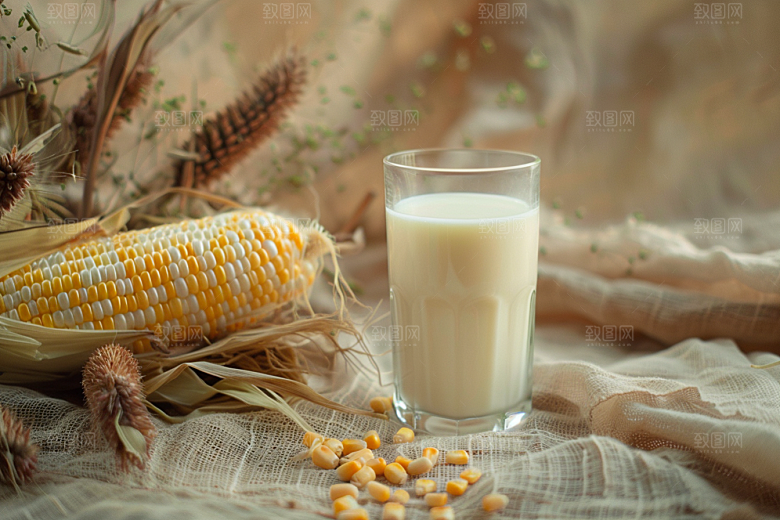 豆浆豆奶早饭牛奶摄影图