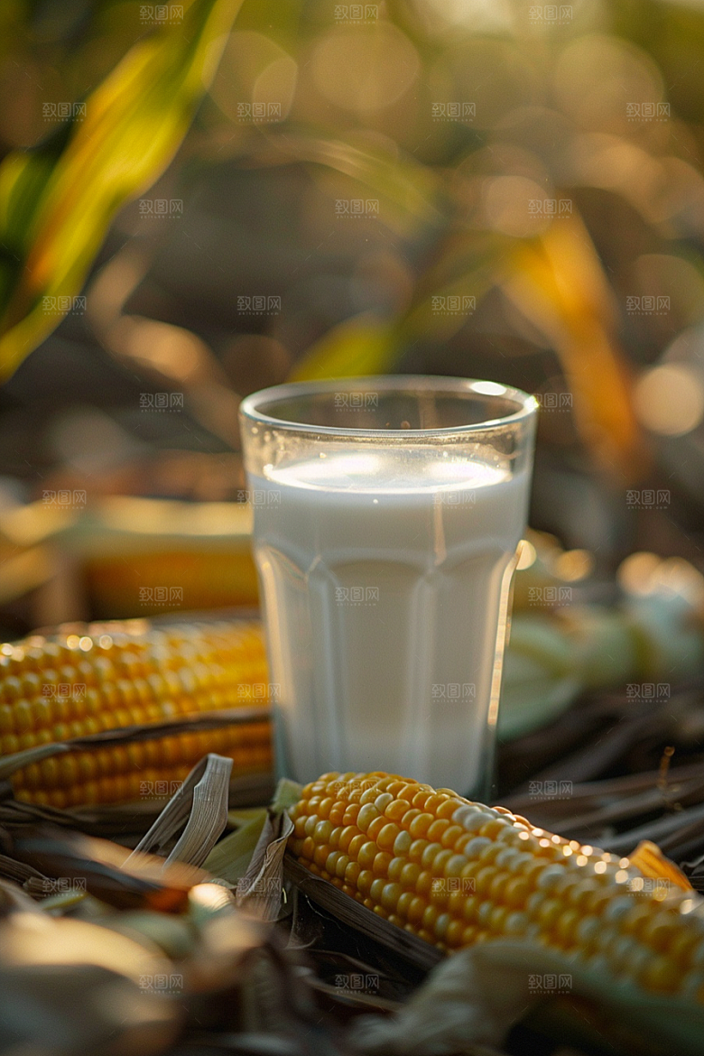 豆浆豆奶自然美食摄影图