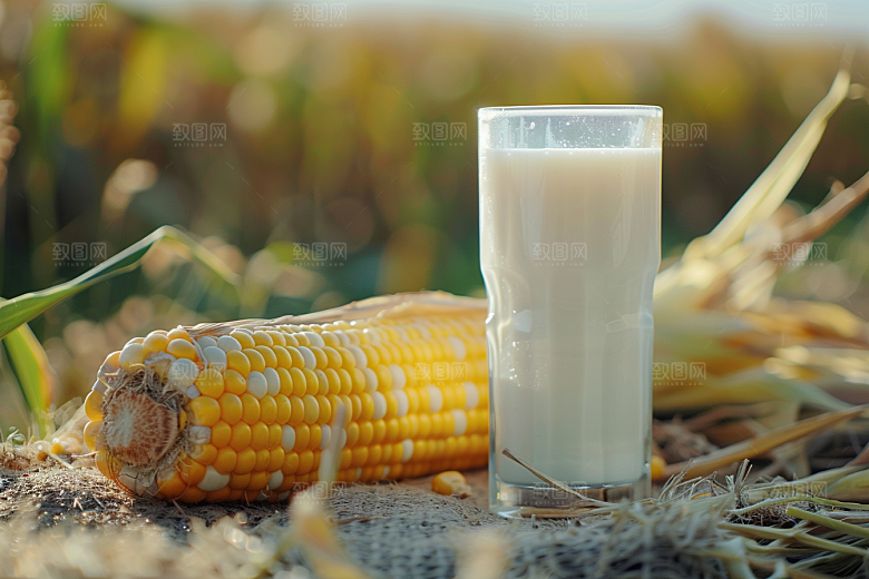 豆浆豆奶自然日系摄影图
