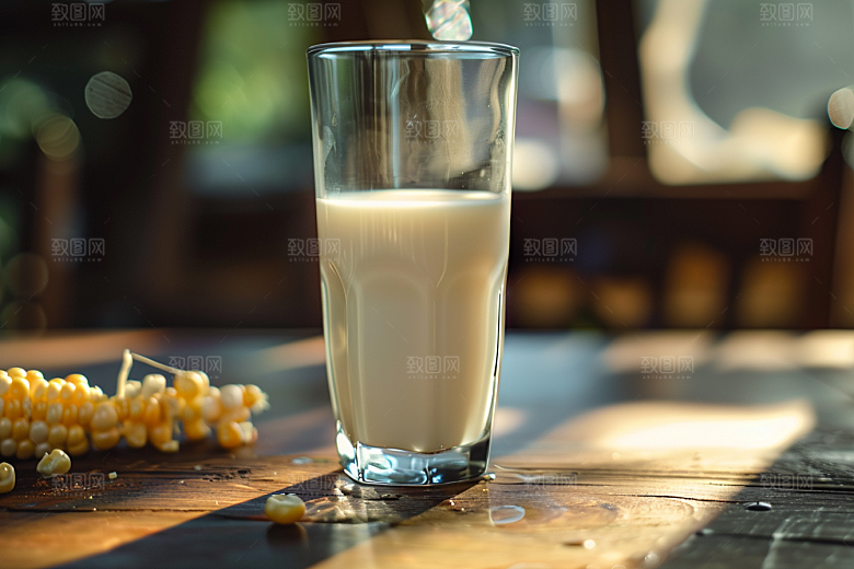 豆浆豆奶能量餐奶瓶摄影图