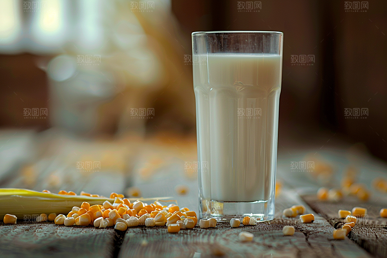 豆浆豆奶谷物自然摄影图