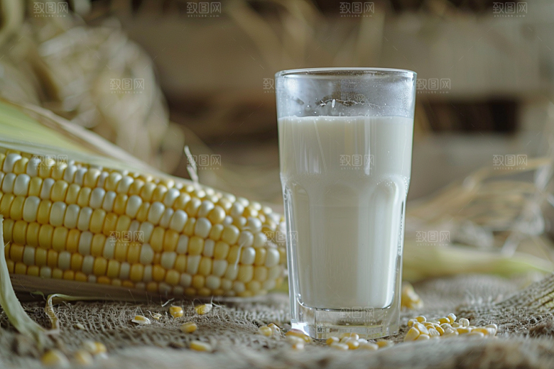 豆浆豆奶日系谷物摄影图