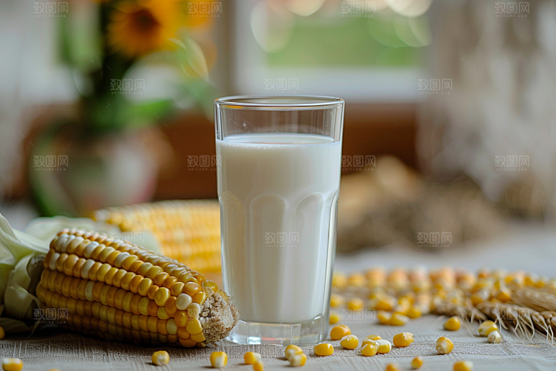 豆浆豆奶美食自然摄影图