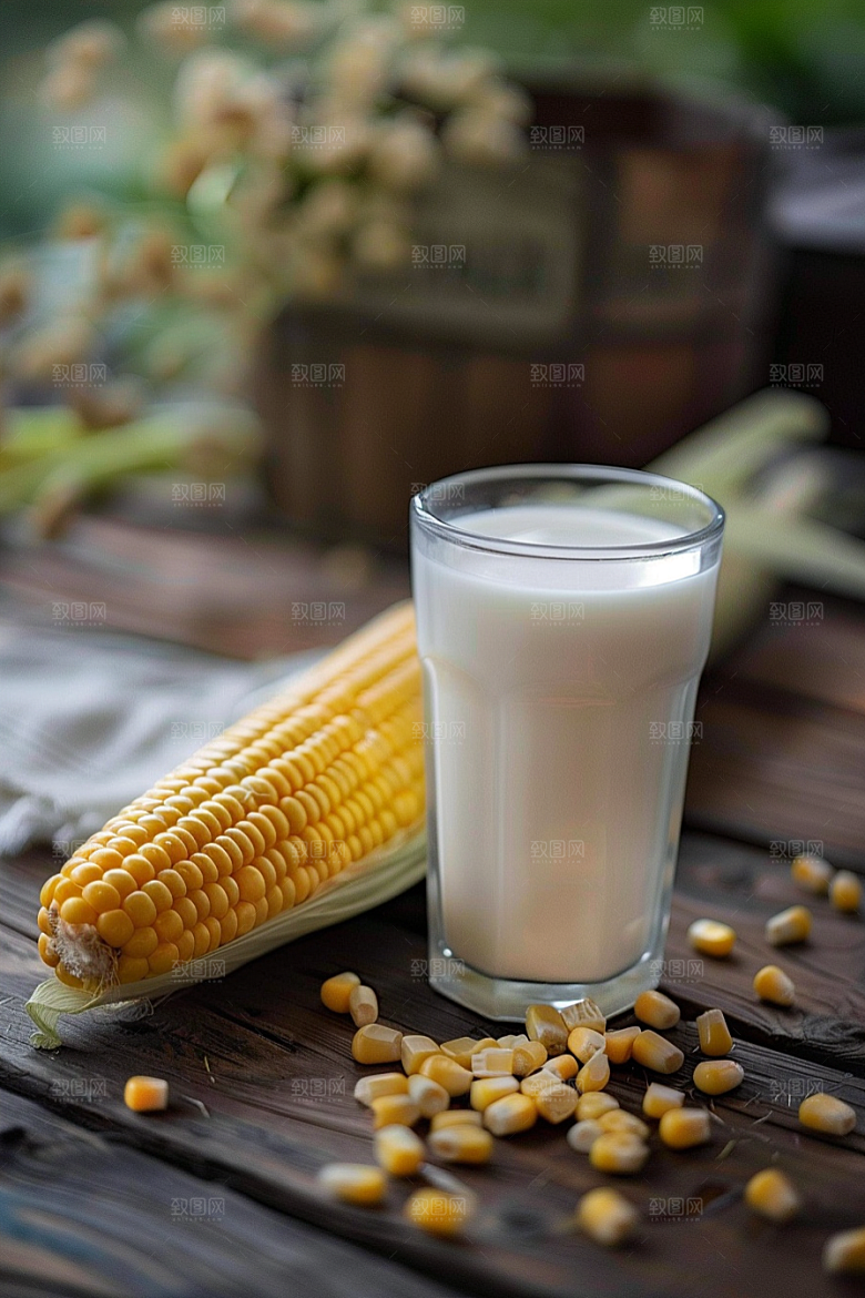 豆浆豆奶谷物高清摄影图