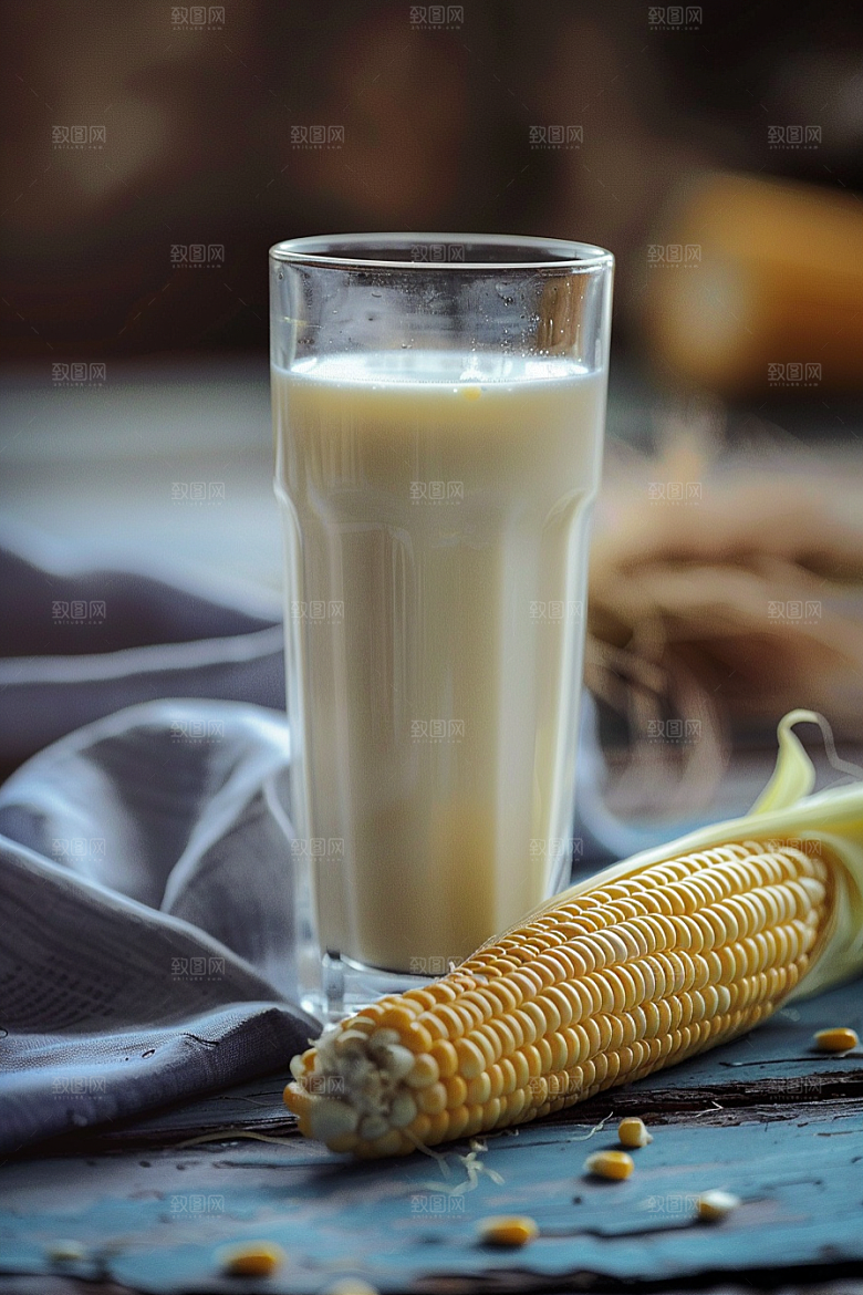 豆浆豆奶饮品谷物摄影图