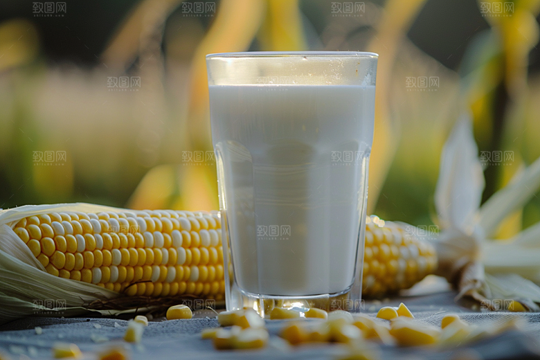 豆浆豆奶美食日系摄影图