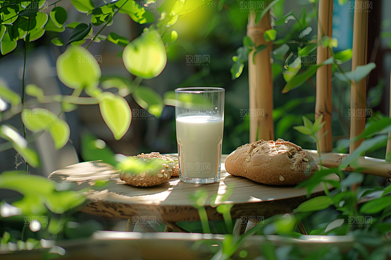 豆浆豆奶早饭高清摄影图