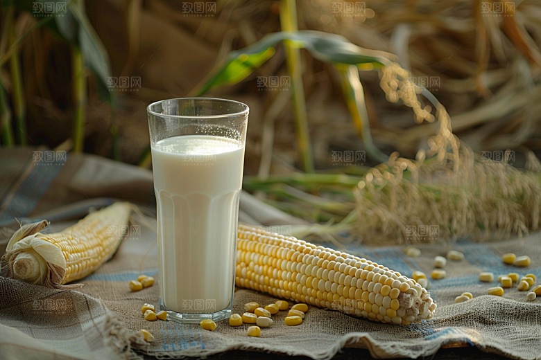 豆浆豆奶高清牛奶摄影图