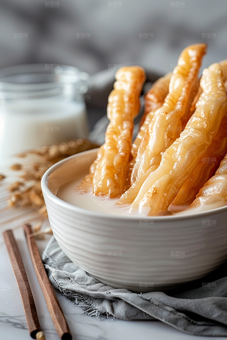早餐中式早饭美味摄影图