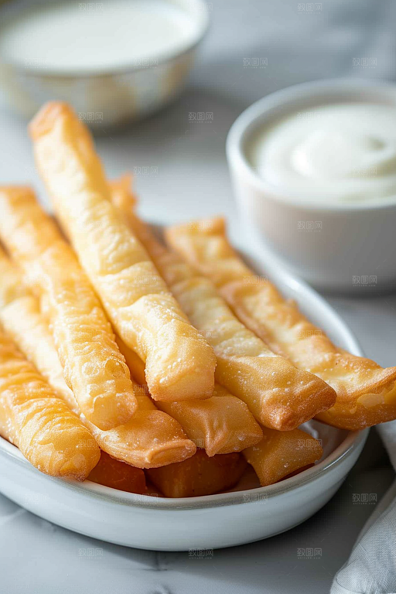 早餐美食小吃摄影图