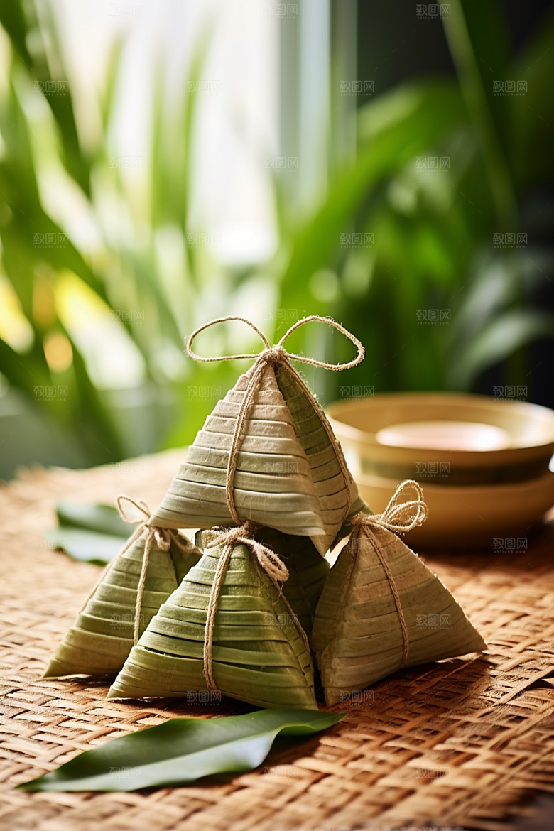 端午节粽子美食美味摄影图
